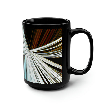 Stanley Holtzman - Strong Force, Abstractly - Black Ceramic Mug 15oz