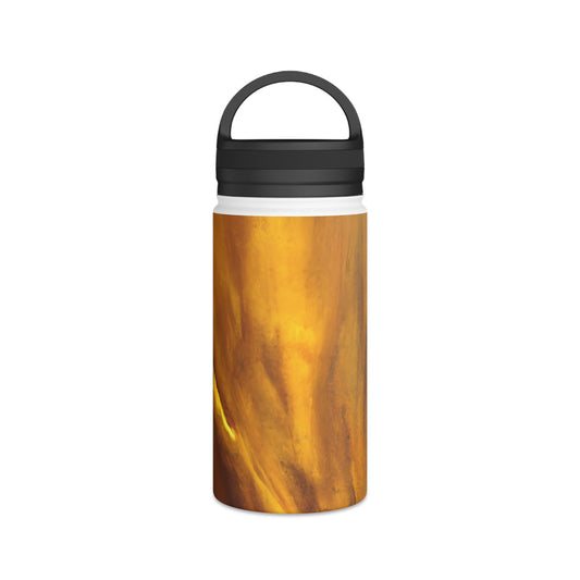 Cybernite Alloy - Titanium, Abstractly - Stainless Steel Water Bottle