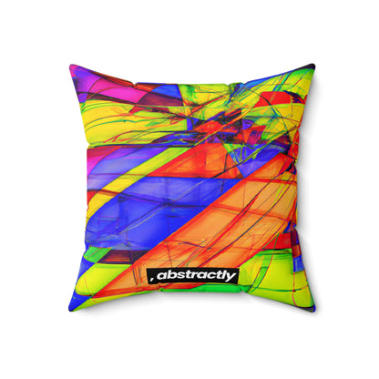 Valerie Higgs - Electric Force, Abstractly - Faux Suede Throw Pillow