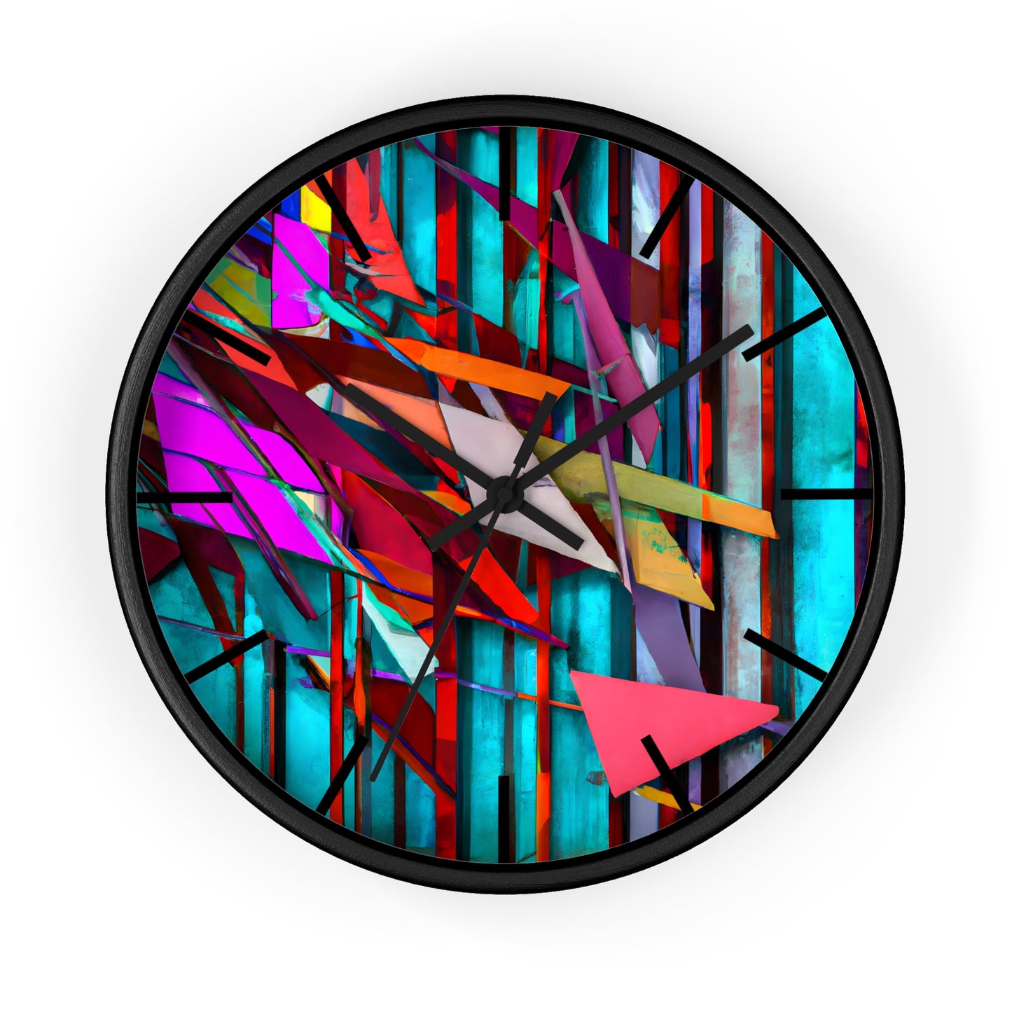 Iris Leonard - Electric Force, Abstractly - Wall Clock