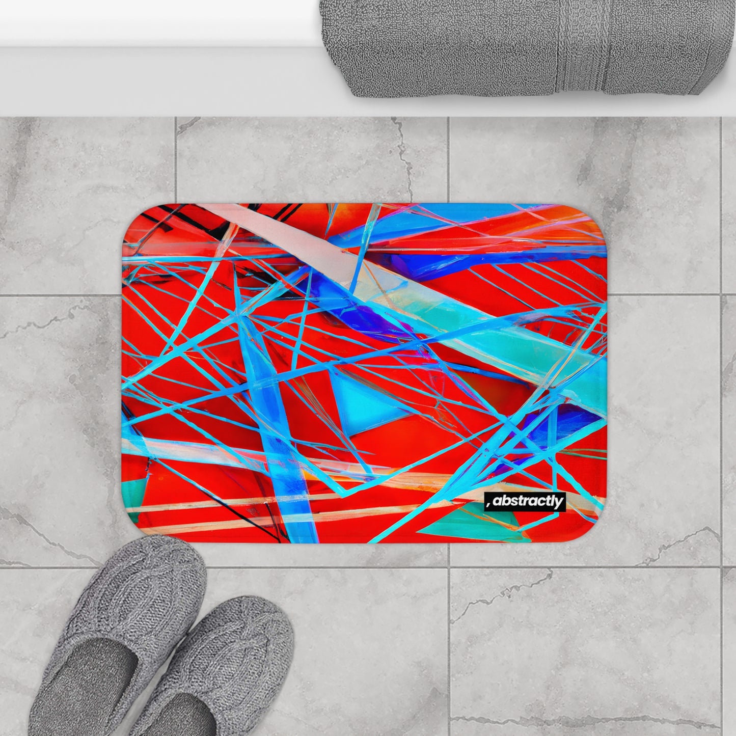 Darlene Roessler - Electric Force, Abstractly - Bath Mat