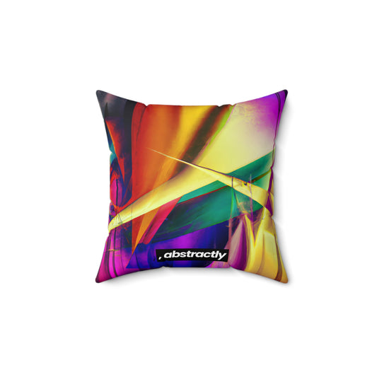 Margaret Sinclair - Electromagnetic Force, Abstractly - Faux Suede Throw Pillow