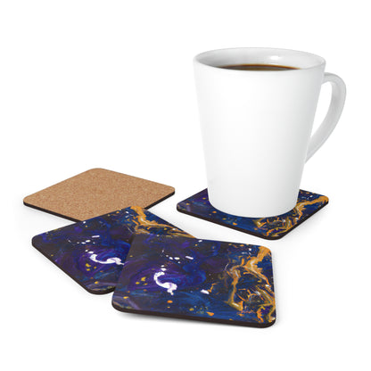 Quantum Elixirium - Chemistry, Abstractly - Corkwood Coaster Set of 4