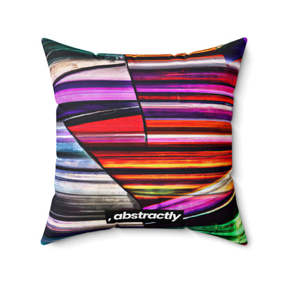 Shirley Hawking - Weak Force, Abstractly - Faux Suede Throw Pillow