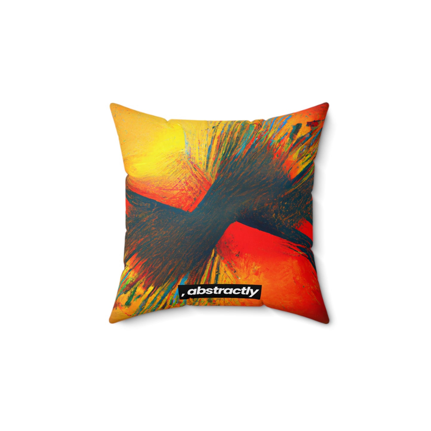 Frances Richter - Gravity Force, Abstractly - Faux Suede Throw Pillow