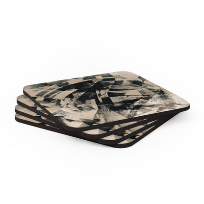 Andrea Sterling - Gravity Force, Abstractly - Corkwood Coaster Set of 4