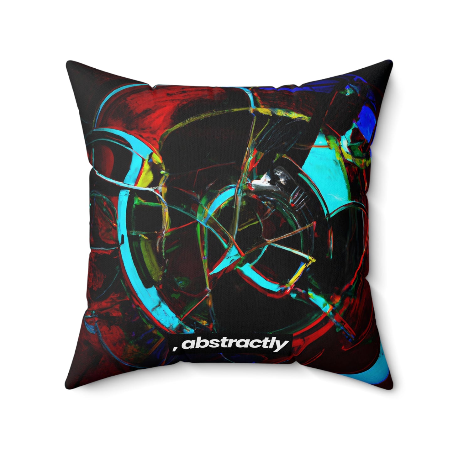 Lorena Sheffield - Electromagnetic Force, Abstractly - Faux Suede Throw Pillow