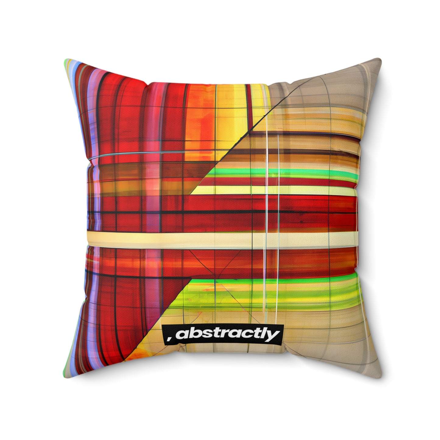 Evelyn Broadmore - Friction Force, Abstractly - Faux Suede Throw Pillow