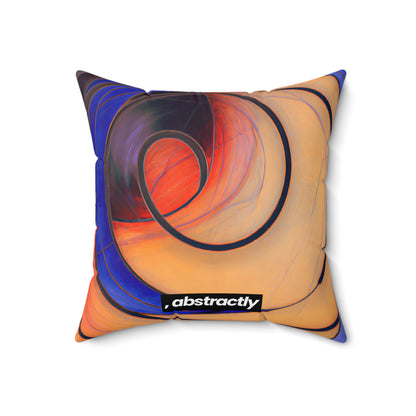 Marilyn Schwartz - Air Resistance Force, Abstractly - Faux Suede Throw Pillow