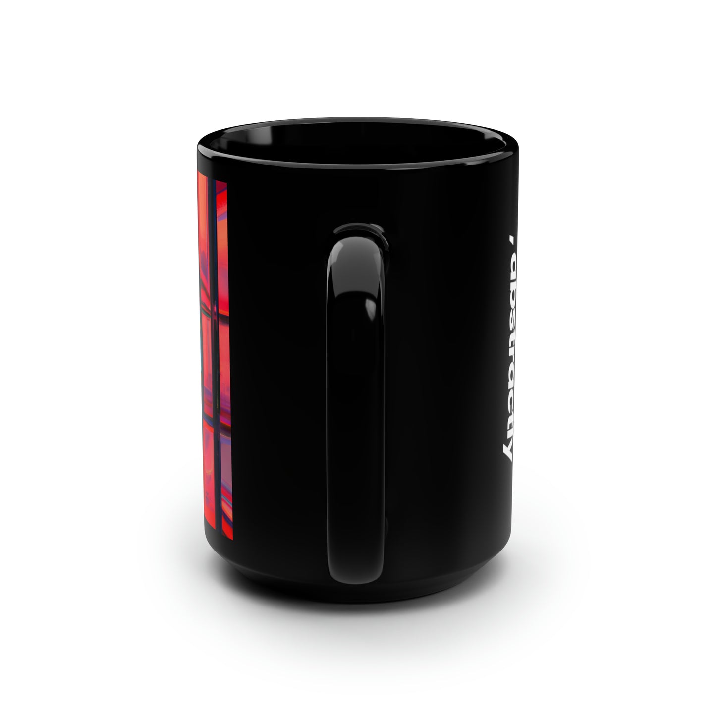 Felix Linderholm - Magnetic Force, Abstractly - Black Ceramic Mug 15oz