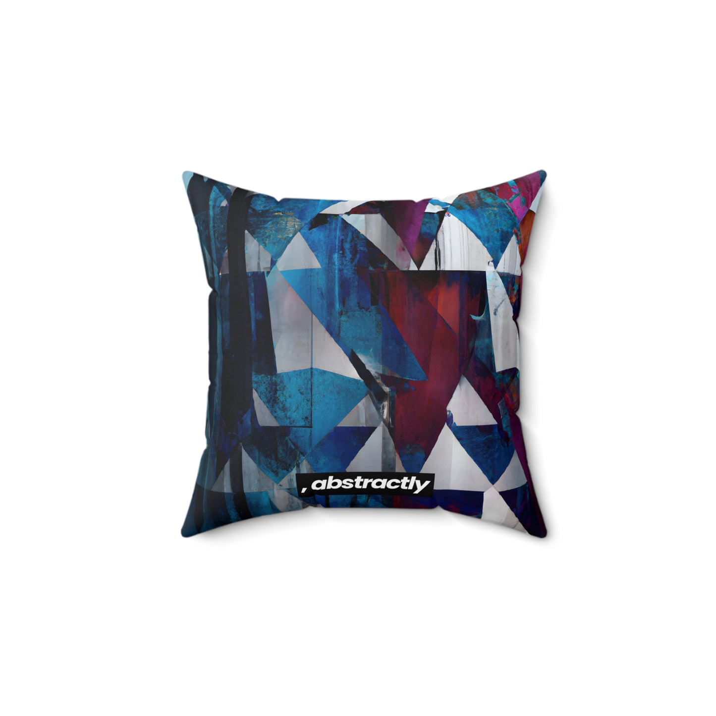 Mila Forsythe - Friction Force, Abstractly - Faux Suede Throw Pillow