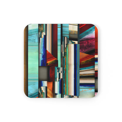 Alexandra Bouchard - Applied Force, Abstractly - Corkwood Coaster Set of 4