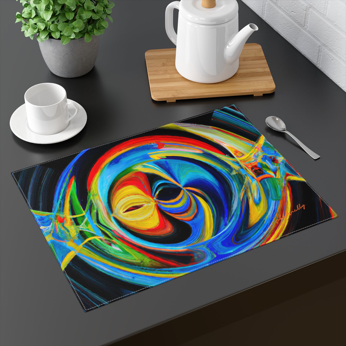 Clarence Strickland - Electric Force, Abstractly - Placemat