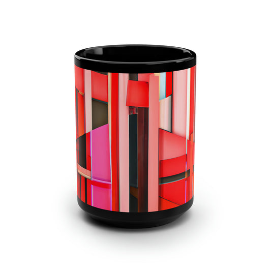 Joseph Whitlock - Weak Force, Abstractly - Black Ceramic Mug 15oz