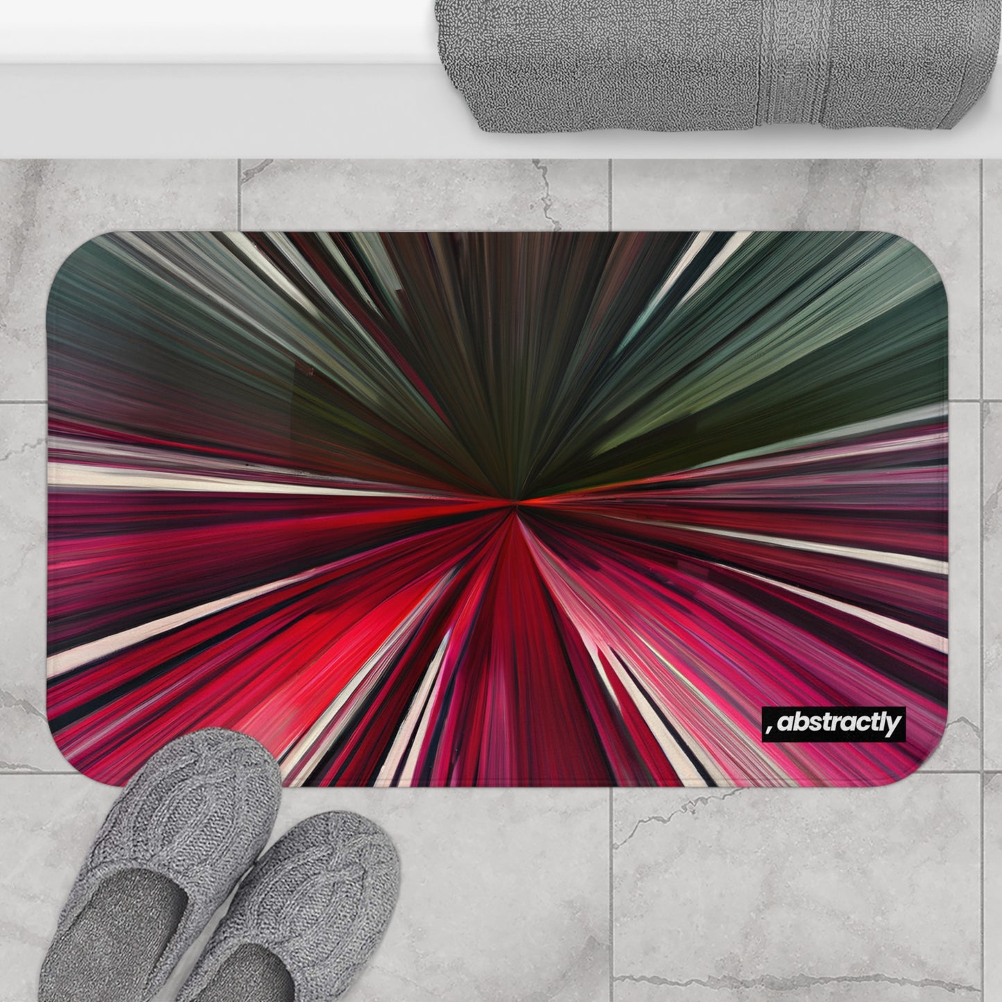 Lorenzo Mancini - Spring Force, Abstractly - Bath Mat