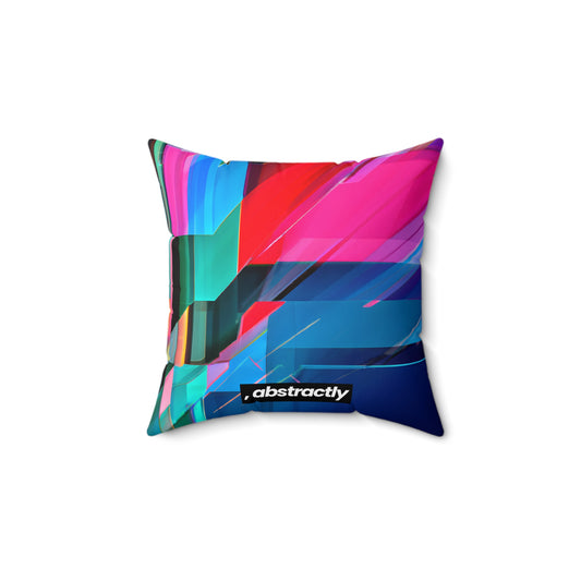 Helen Kaplan - Air Resistance Force, Abstractly - Faux Suede Throw Pillow