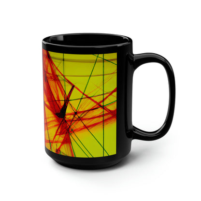 Leonard Sheffield - Magnetic Force, Abstractly - Black Ceramic Mug 15oz