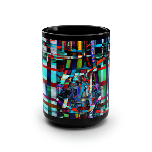 Lorenzo Griffin - Strong Force, Abstractly - Black Ceramic Mug 15oz