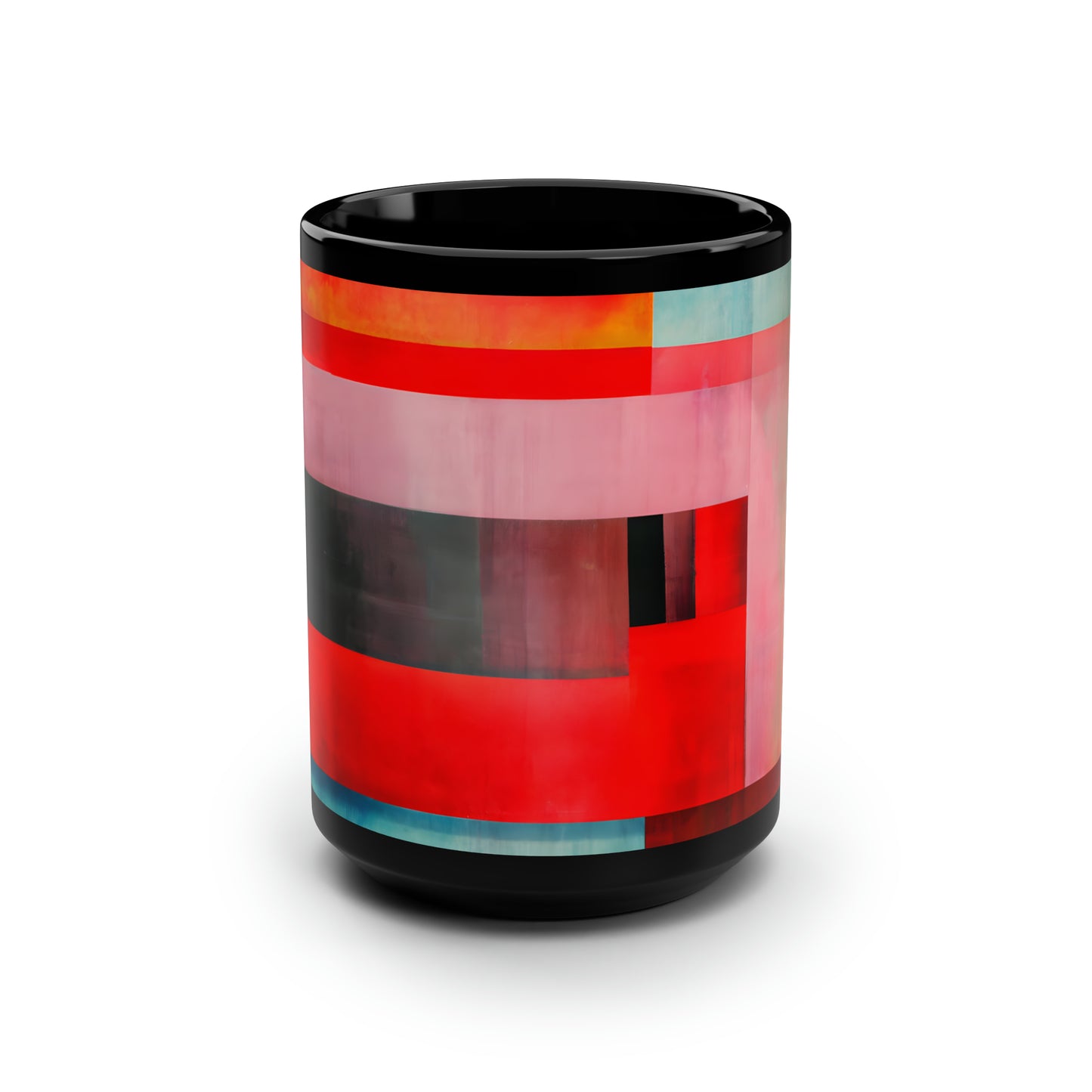 Felicity Adler - Strong Force, Abstractly - Black Ceramic Mug 15oz