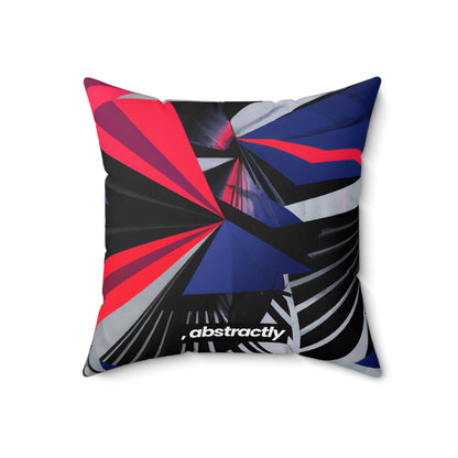 Helena Bruchner - Magnetic Force, Abstractly - Faux Suede Throw Pillow