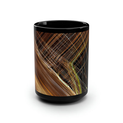 Aaron Henderson - Spring Force, Abstractly - Black Ceramic Mug 15oz