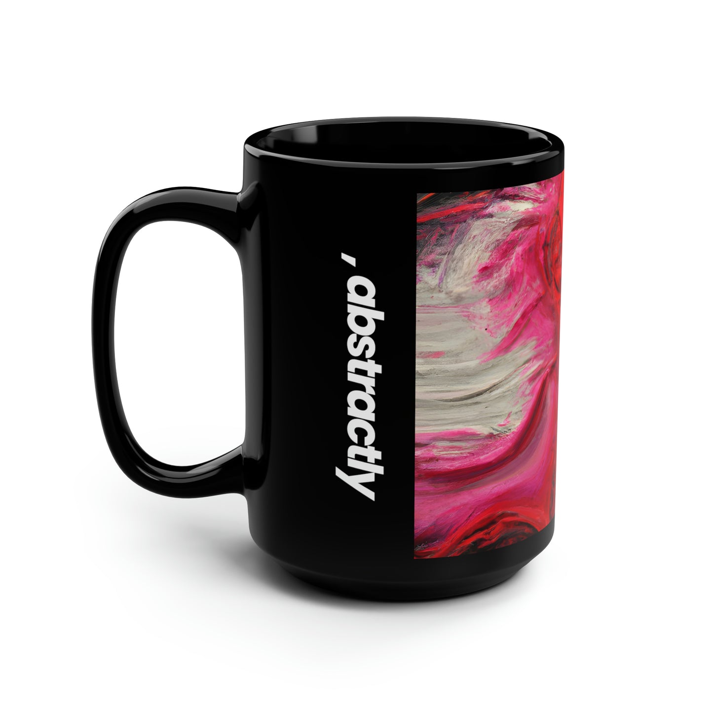 Luminous Neonite - Chemistry, Abstractly - Black Ceramic Mug 15oz