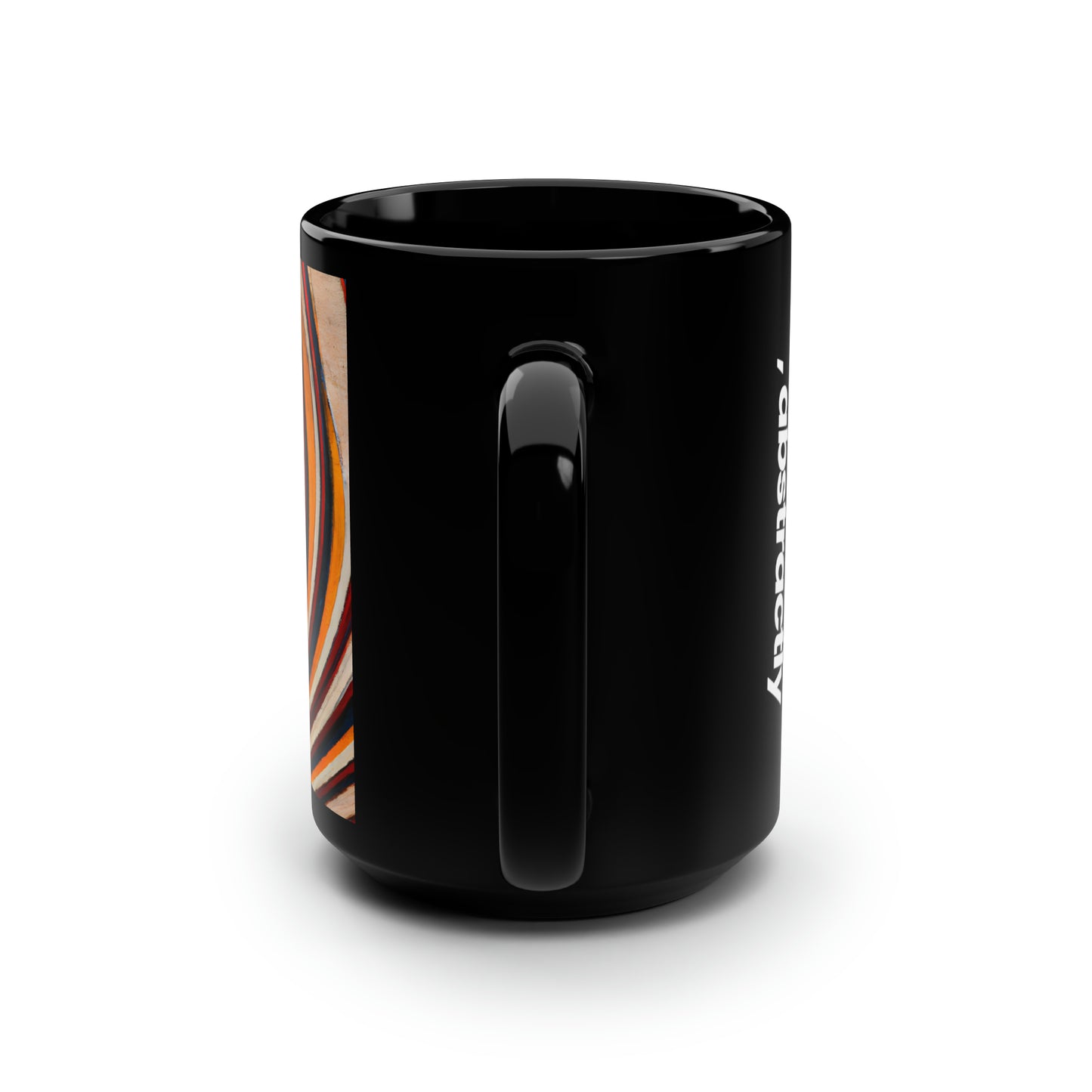 Adelaide Thornton - Magnetic Force, Abstractly - Black Ceramic Mug 15oz