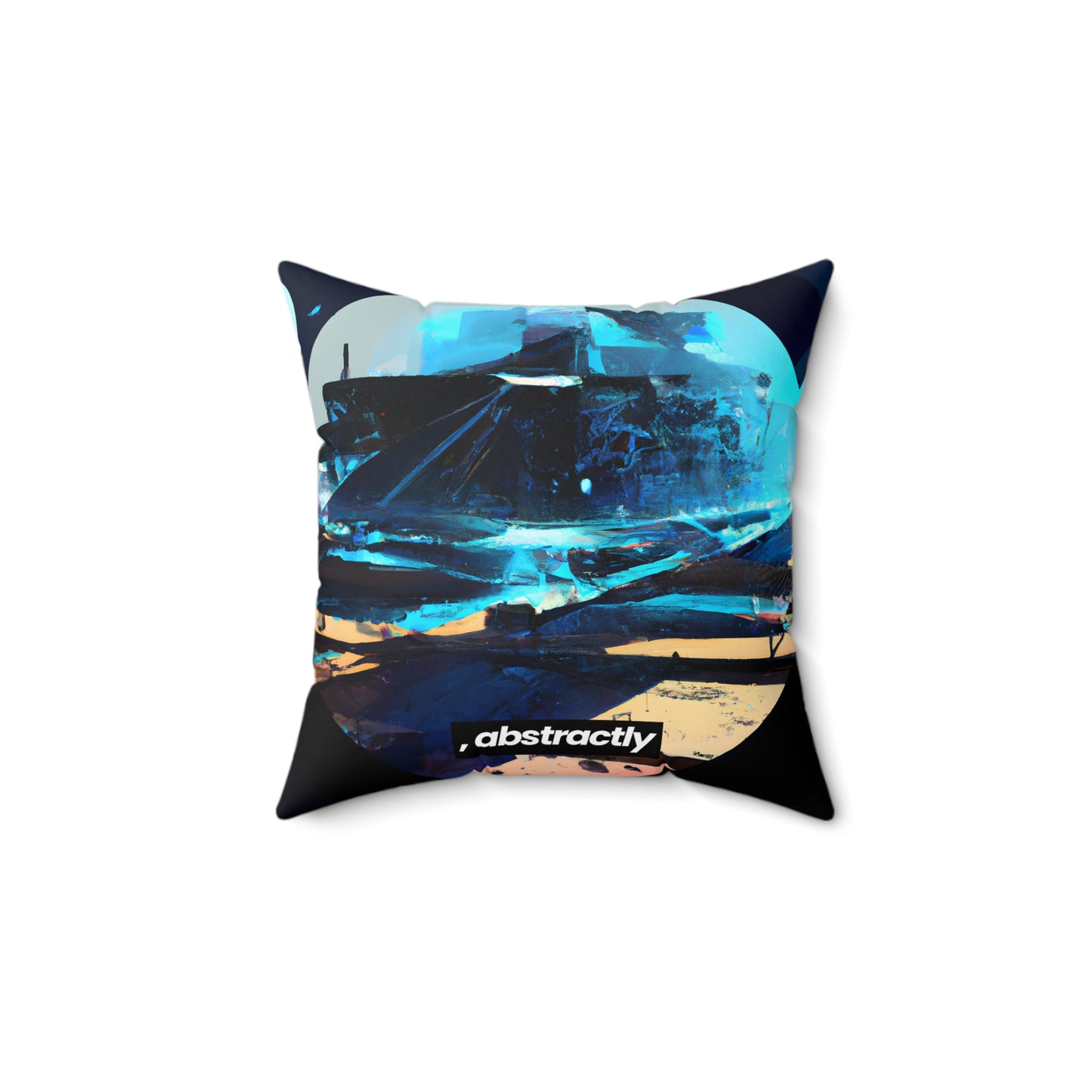 Glacier Capital - Interest, Abstractly - Faux Suede Throw Pillow