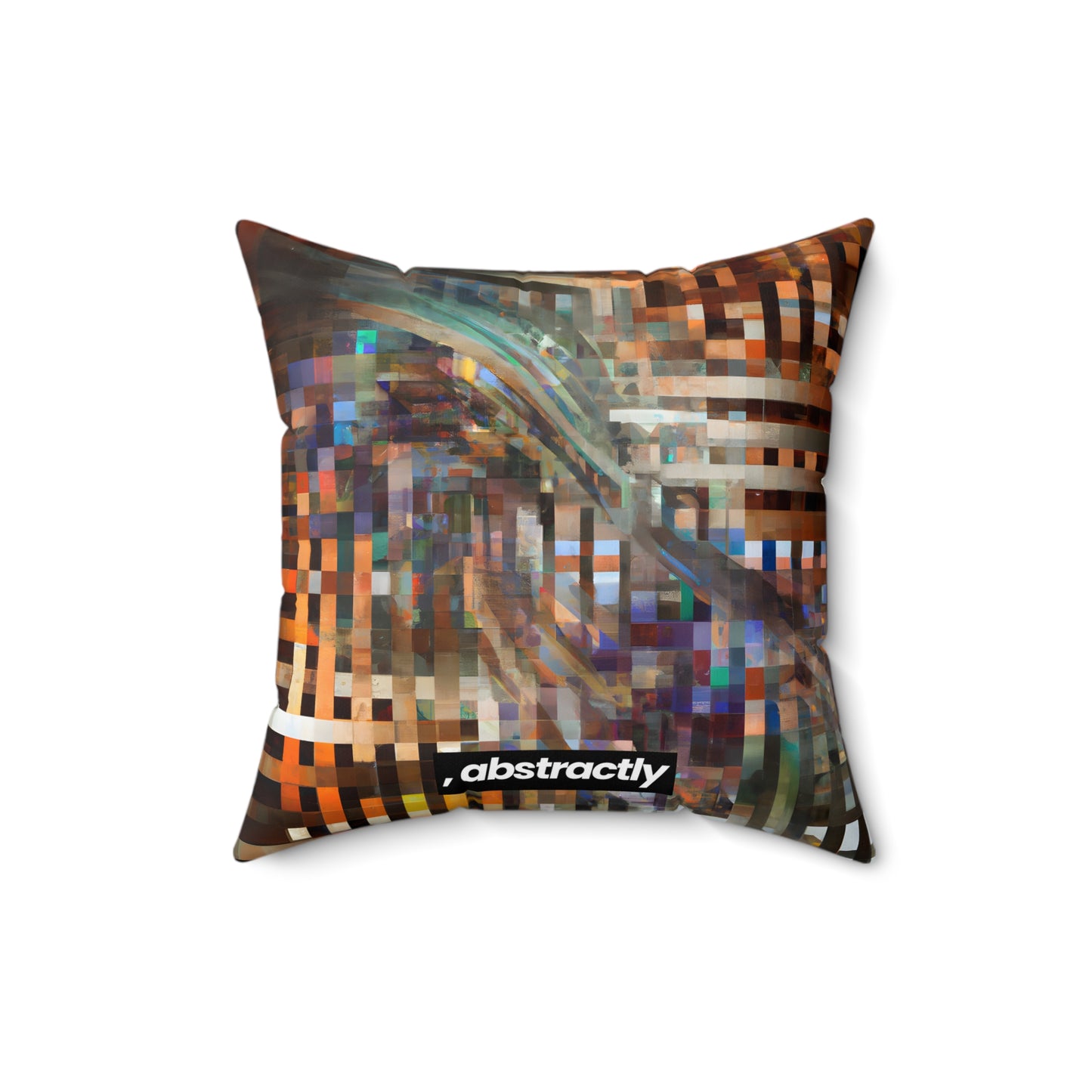 Nina Bernstein - Tension Force, Abstractly - Faux Suede Throw Pillow