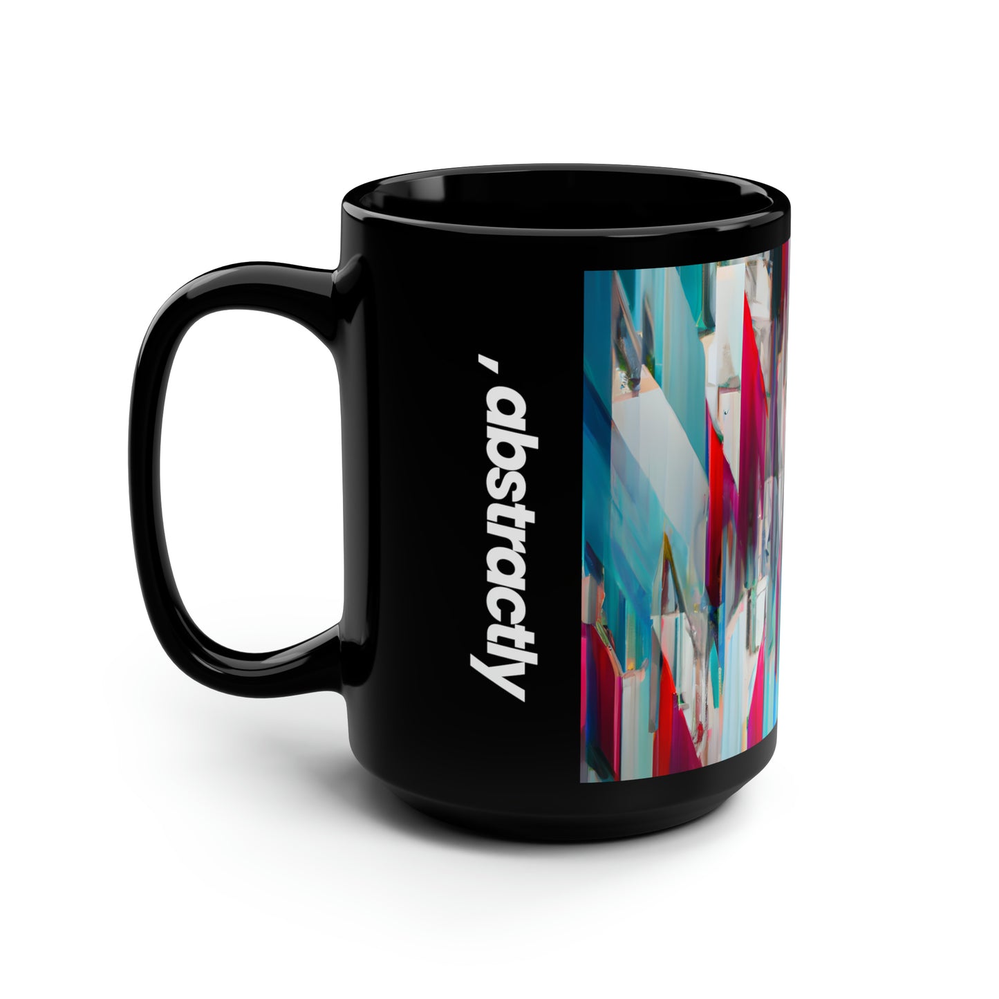 Harper Bowen - Weak Force, Abstractly - Black Ceramic Mug 15oz