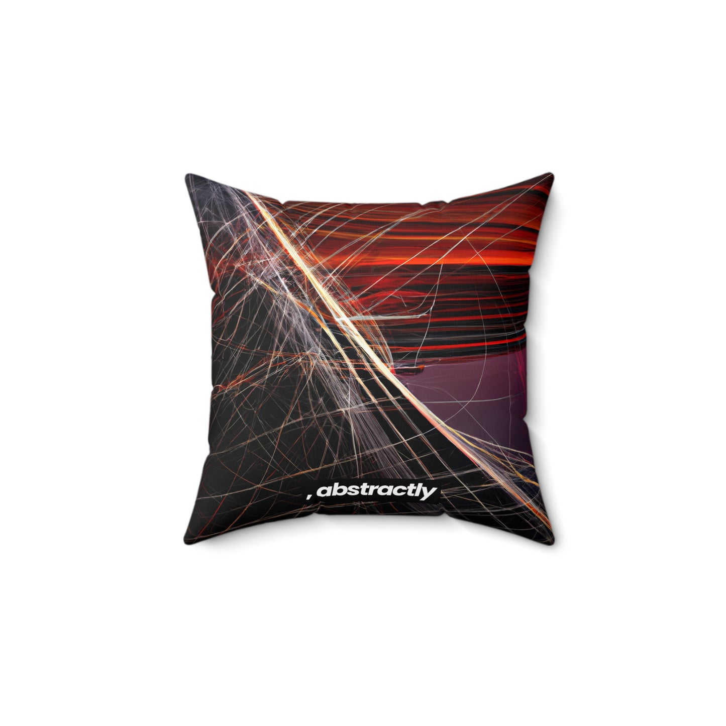 Amelia Sommerfield - Magnetic Force, Abstractly - Faux Suede Throw Pillow