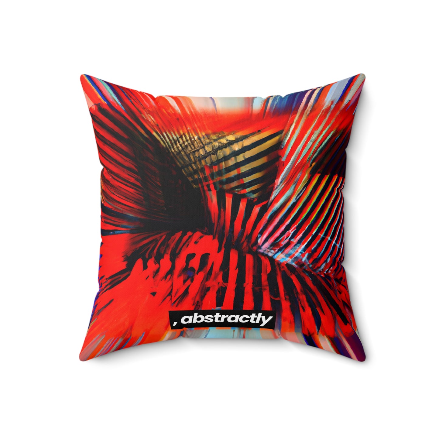 Oliver Maddox - Air Resistance Force, Abstractly - Faux Suede Throw Pillow