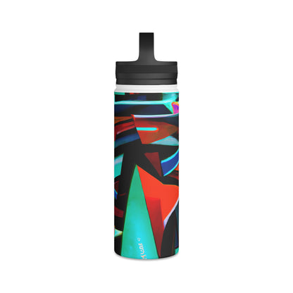 Betty Hawking - Friction Force, Abstractly - Stainless Steel Water Bottle