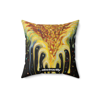 Shoadium Fluxite - Chemistry, Abstractly - Faux Suede Throw Pillow