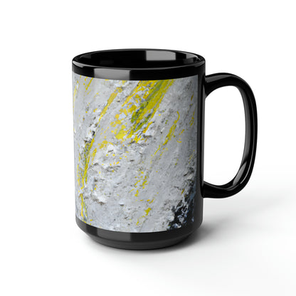 Stellar Sulfide Nitrate - Carbon, Abstractly - Black Ceramic Mug 15oz