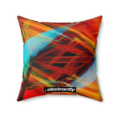 Clara Beckett - Electromagnetic Force, Abstractly - Faux Suede Throw Pillow