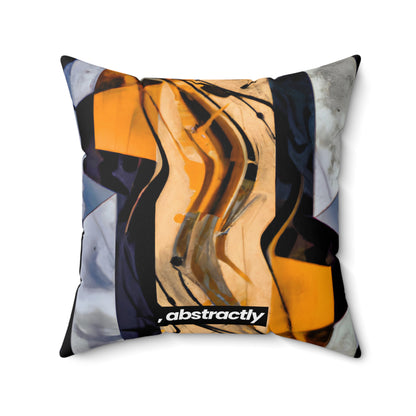 Rosalind Maxwell - Spring Force, Abstractly - Faux Suede Throw Pillow