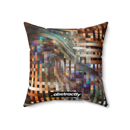 Nina Bernstein - Tension Force, Abstractly - Faux Suede Throw Pillow