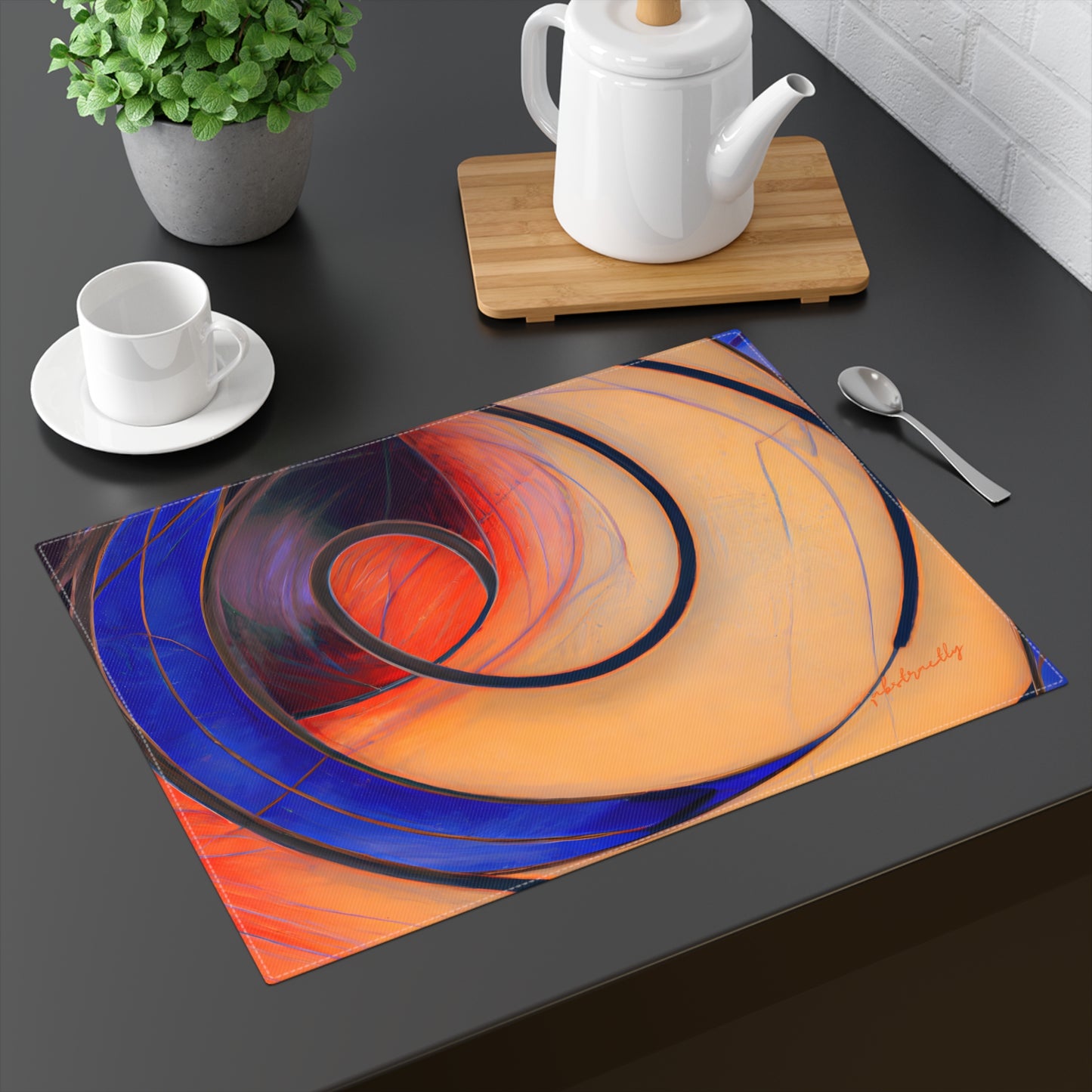 Marilyn Schwartz - Air Resistance Force, Abstractly - Placemat