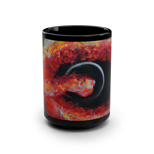 Oblivion Hexatrite - Chemistry, Abstractly - Black Ceramic Mug 15oz