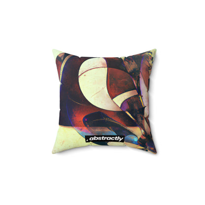 Marianne Rosenfield - Strong Force, Abstractly - Faux Suede Throw Pillow