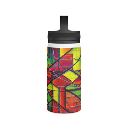 Rosalind Munroe - Electric Force, Abstractly - Stainless Steel Water Bottle