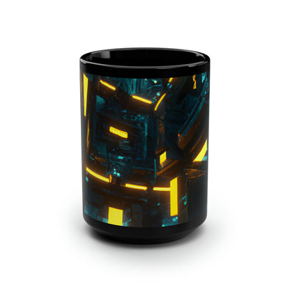 Pinnacle Group - Dividends, Abstractly - Black Ceramic Mug 15oz