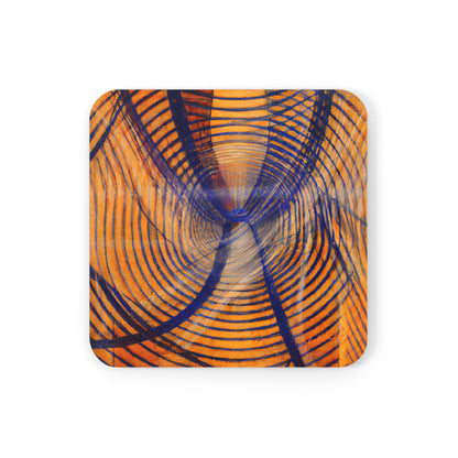 Carolyn Bennett - Spring Force, Abstractly - Corkwood Coaster Set of 4