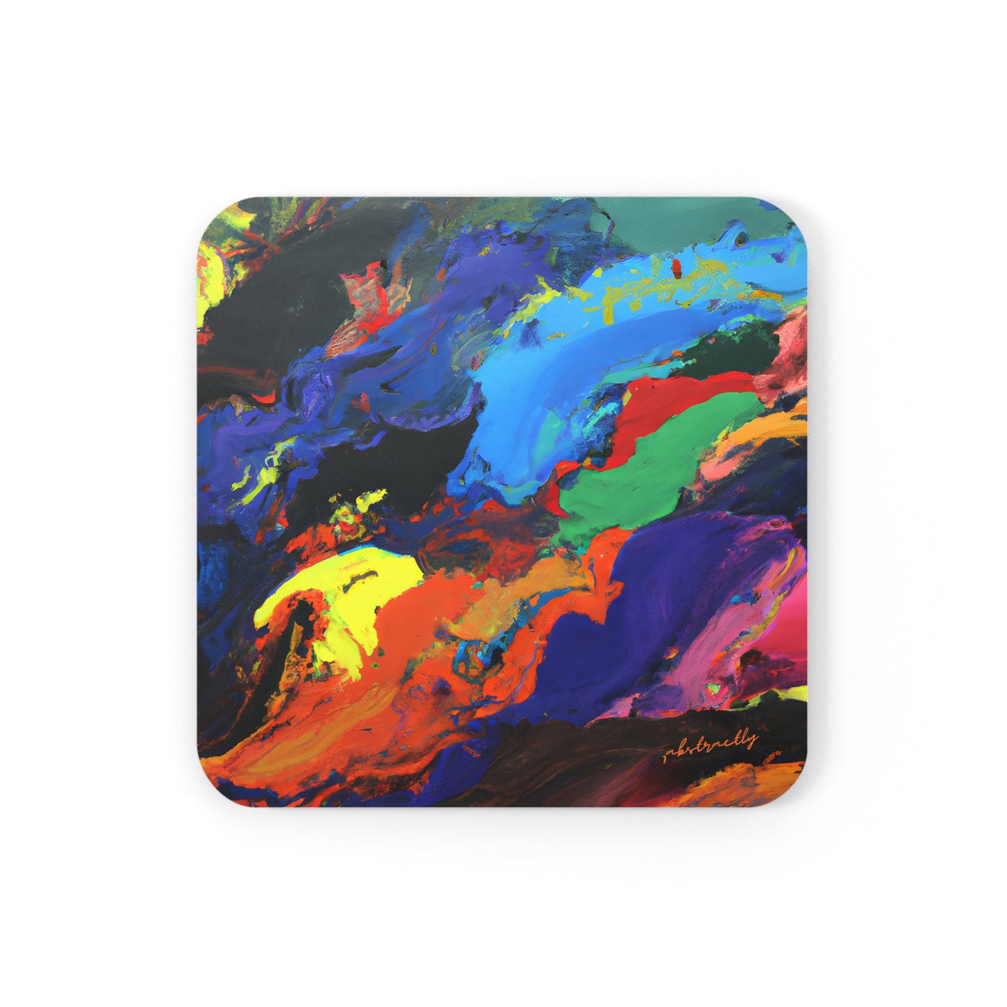 Galacticinium Oxide - Chemistry, Abstractly - Corkwood Coaster Set of 4