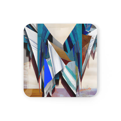 Natalie Henrickson - Weak Force, Abstractly - Corkwood Coaster Set of 4