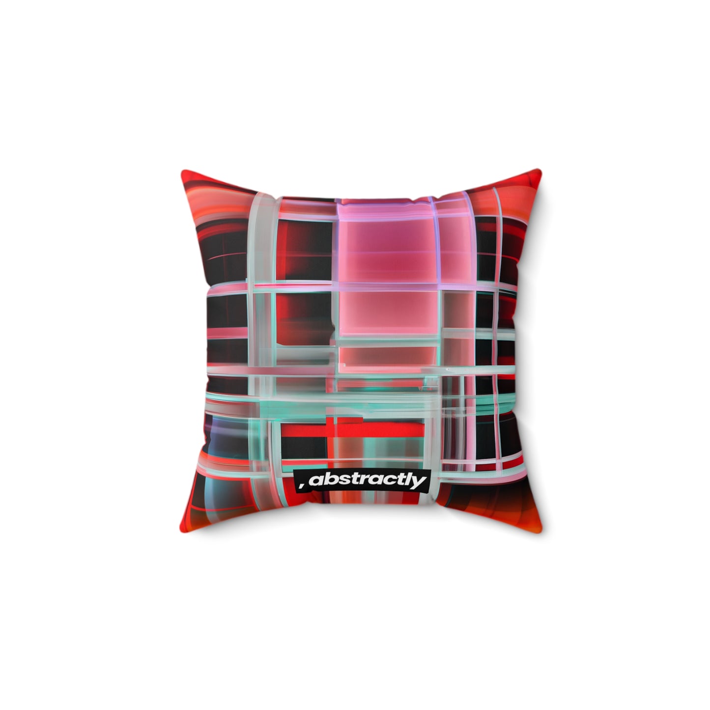 Alexandra Gunderson - Magnetic Force, Abstractly - Faux Suede Throw Pillow