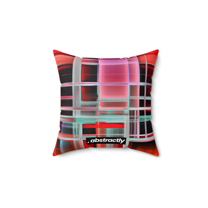 Alexandra Gunderson - Magnetic Force, Abstractly - Faux Suede Throw Pillow