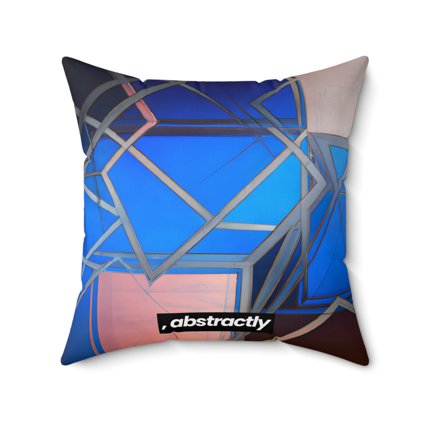 Jean Leventhal - Air Resistance Force, Abstractly - Faux Suede Throw Pillow