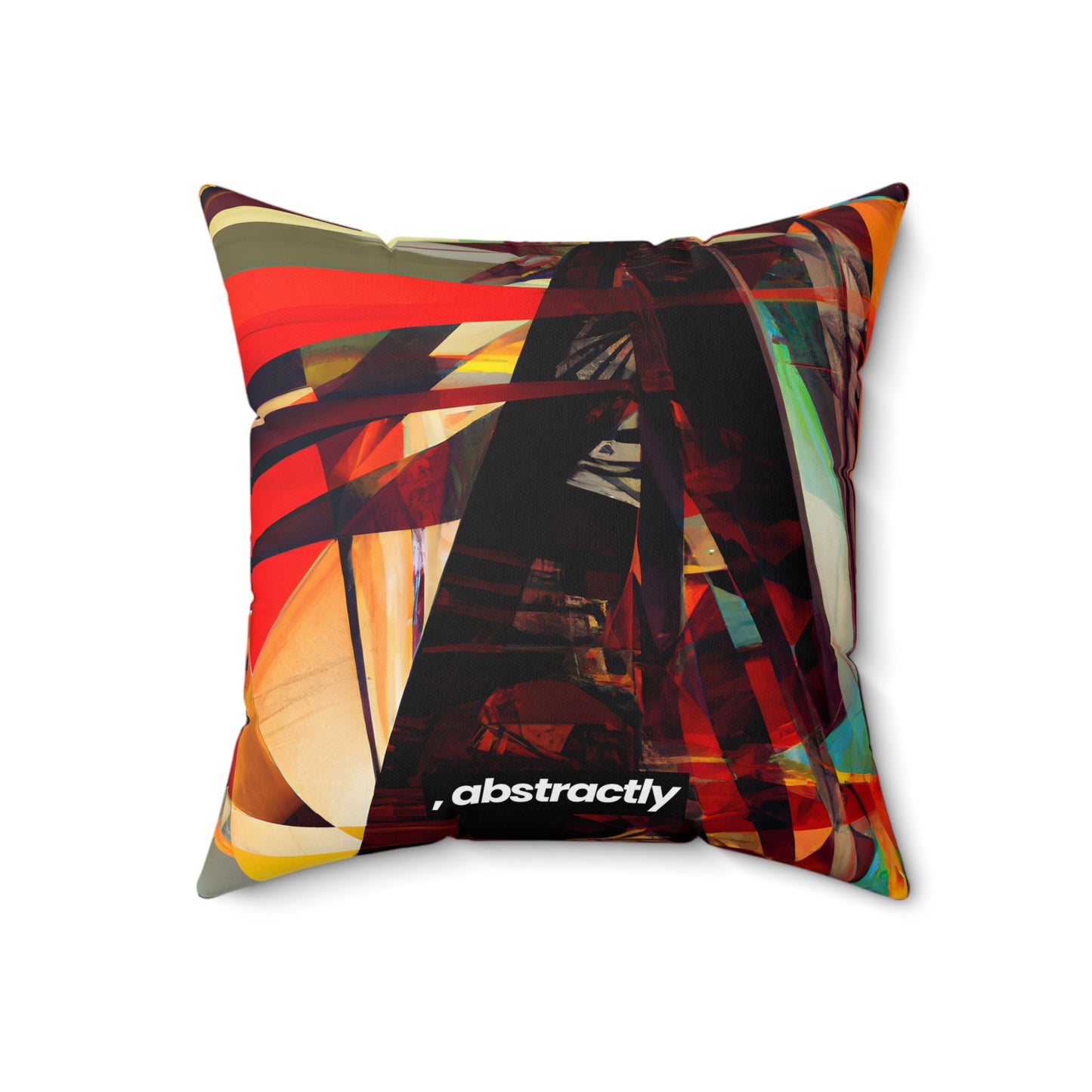 Miles Jefferson - Electromagnetic Force, Abstractly - Faux Suede Throw Pillow